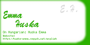 emma huska business card
